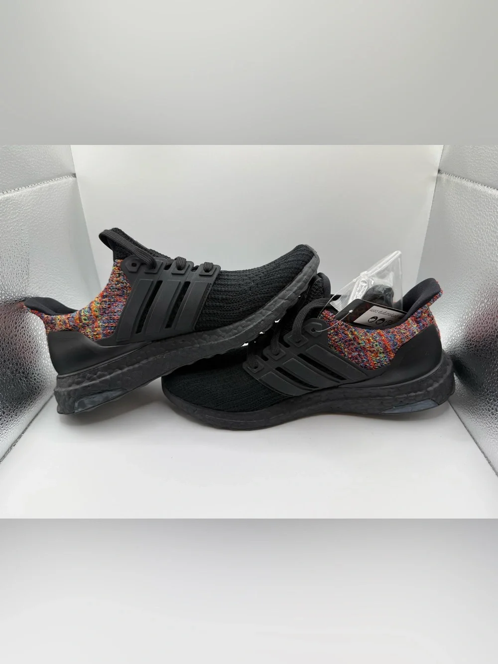 Adidas Ultraboost MiAdidas Black/Multicolor - size 6 (No Box)